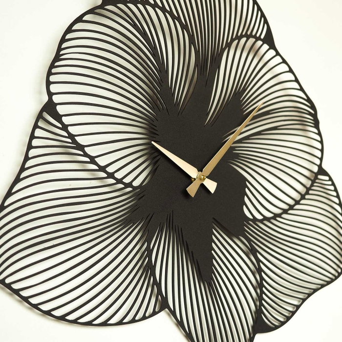 Wallity Azalea Metal Wall Clock APS039 70 - Negro